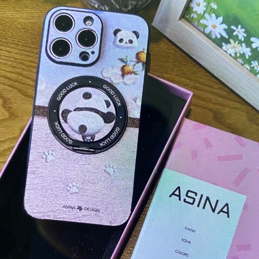 Panda Phone Case - Purple